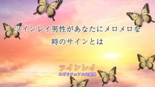 ツインレイ男性メロメロサイン