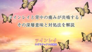 ツインレイ背中の痛み