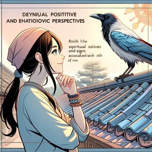 カラスが屋根の上にいる時のスピリチュアルな良い意味とサイン