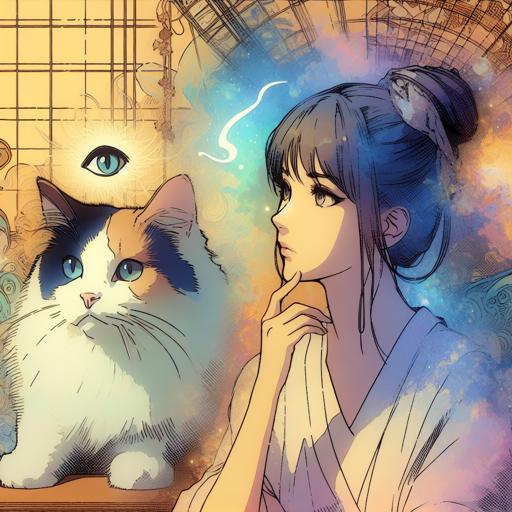 茶白猫のスピリチュアルな悪い兆候