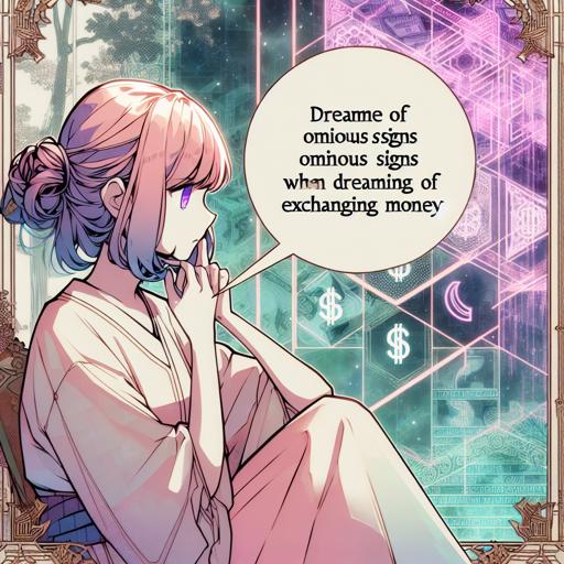 お金を両替する夢を見た時の悪い兆候
