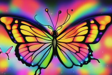 黒とオレンジの蝶のスピリチュアルな良い意味とサイン