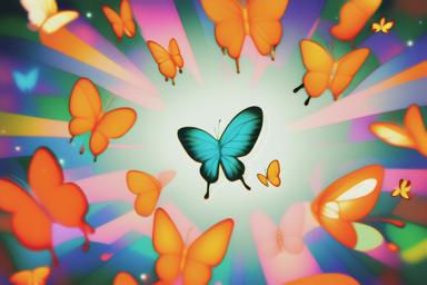 オレンジ色の蝶のスピリチュアルな悪い兆候