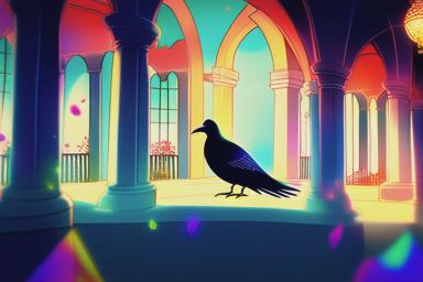 ベランダにカラスが来ることのスピリチュアルな悪い兆候