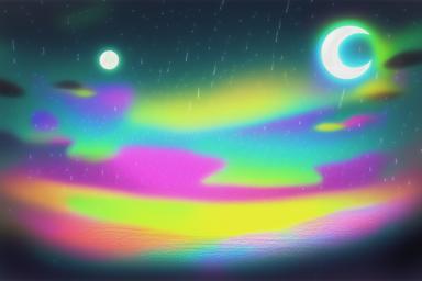 雨なのに月が出ている時のスピリチュアルな悪い兆候