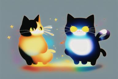 二匹の黒猫のスピリチュアルな悪い兆候