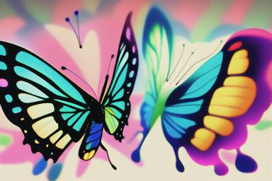 蝶2匹のスピリチュアルな悪い兆候