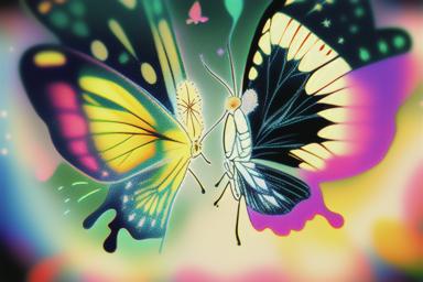 アゲハ蝶の翩々と舞う美しさに魅了され、運命の相手との出会いを求めるツインレイの奇跡