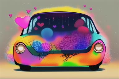 車に蜘蛛の巣ができた時のスピリチュアルな恋愛や人間関係のサイン